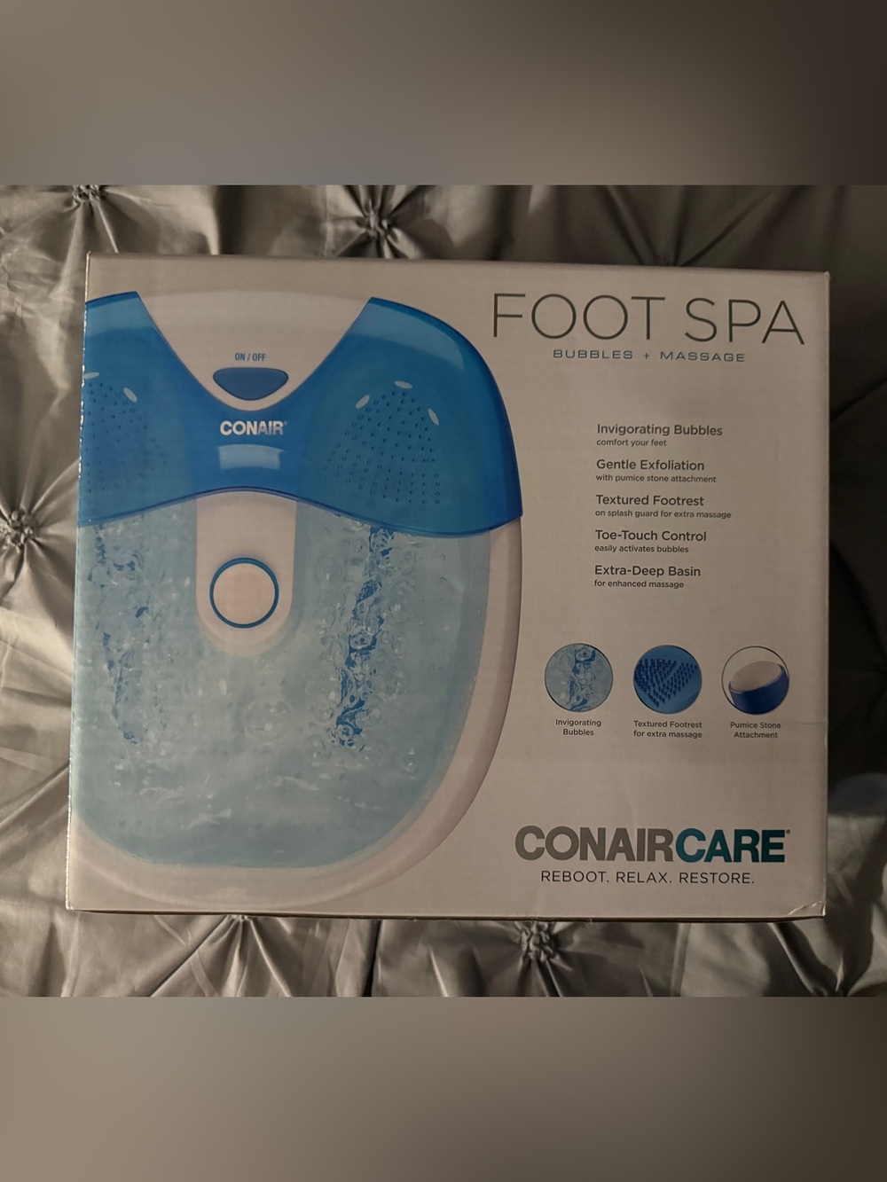 ConairCare Blue Foot Spa - Bubbles & Massage